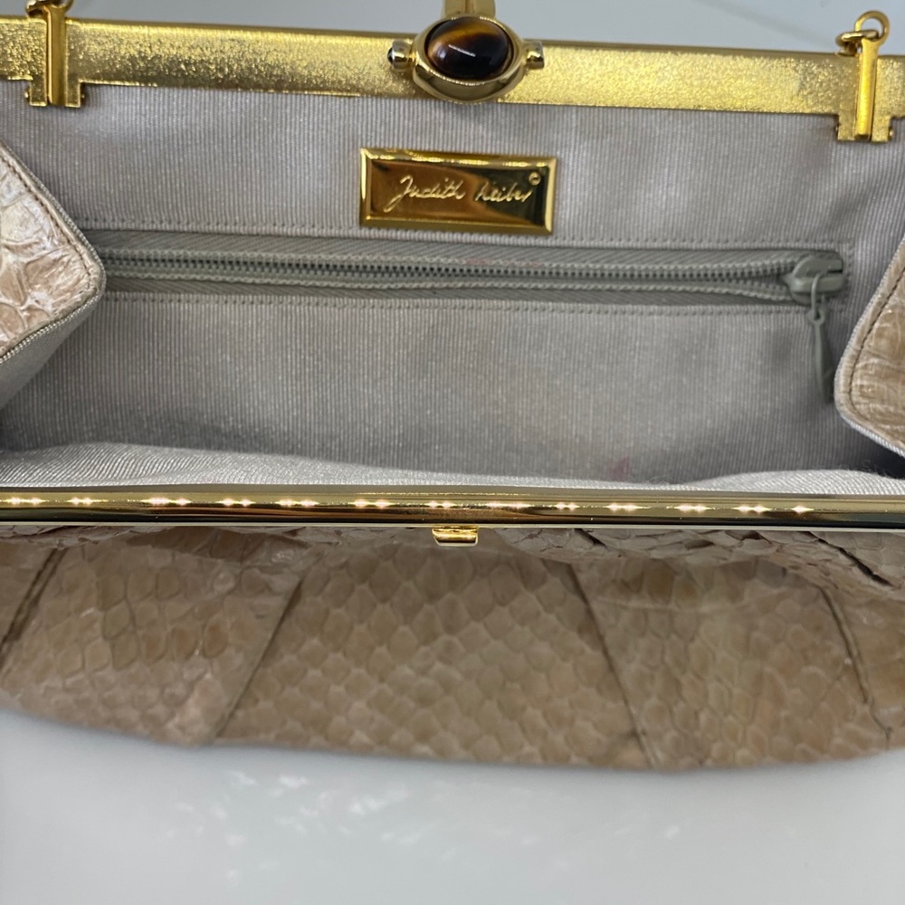 Judith Leiber python clutch bag - Picture 2 of 9